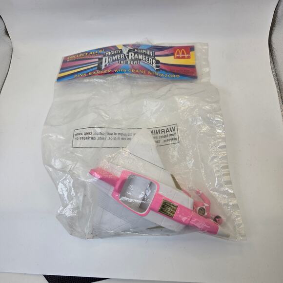 1995 McDonald's Power Rangers Movie Lot of 4 Toys Ninjazord Figures MMPR - Picture 4 of 15